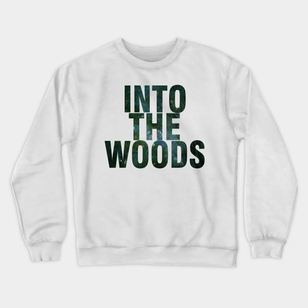 Into the woods | Darker Green Crewneck Sweatshirt by planetary